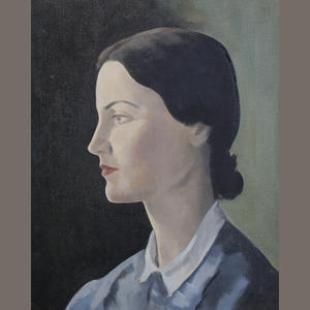 Portrait of a Young Girl in Profile