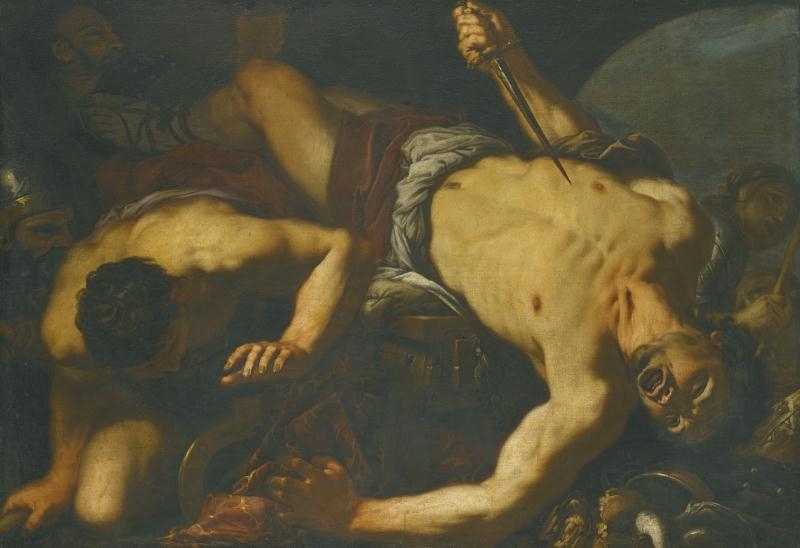 THE DEATH OF AJAX by Antonio Zanchi