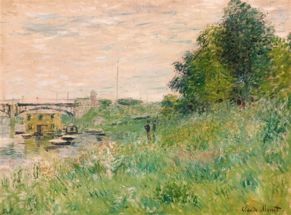 Claude Monet、Pommiers en Fleurs Image of Pommiers en fleurs, 1872 (huile sur toile) by Monet