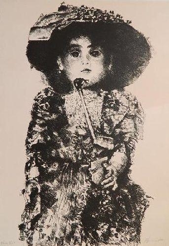 Artwork by J. Hendershot, China Doll; Echo, Made of lithograph