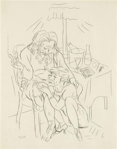 Ick vazeih dia allet - mir is so mies by George Grosz, 1926