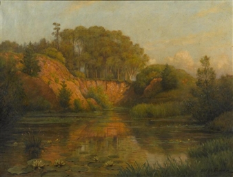 Evening sunshine by William Barr