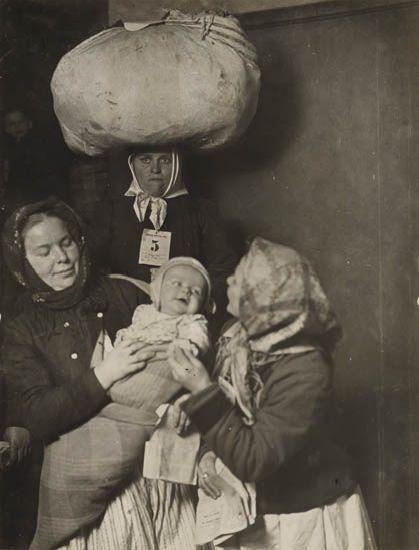 Slovak Group at Ellis Island by Lewis Hine, circa 1921