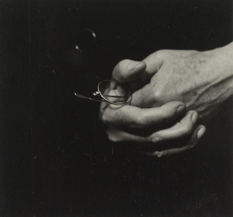 Artwork by Dorothy Norman, ALFRED STIEGLITZ - HANDS (WITH GLASSES), Made of photograph