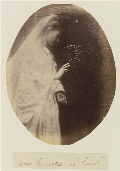 MISS PEACOCK AS "ENID," FROM ILLUSTRATIONS FOR TENNYSON;SIDYLLS OF THE... by Julia Margaret Cameron, 1874