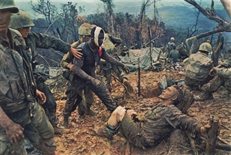 REACHING OUT, BATTLE OF HILL 484, SOUTH VIETNAM - Larry Burrows