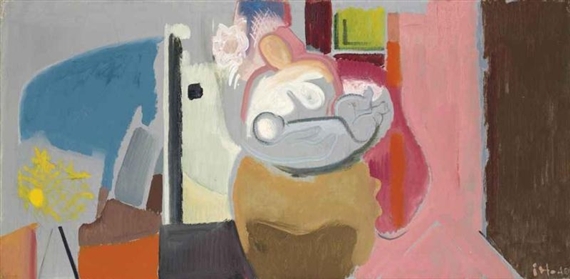 Effect: Mother and Child by Ivon Hitchens, 1940