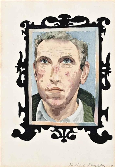 Myxomatosis (Self-Portrait in a Mirror) by Patrick Procktor, 1977