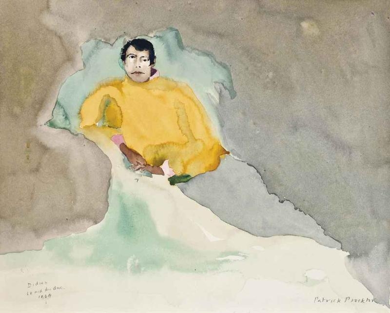 Artwork by Patrick Procktor, Didier, Le Nid du Duc, Made of Watercolour on paper