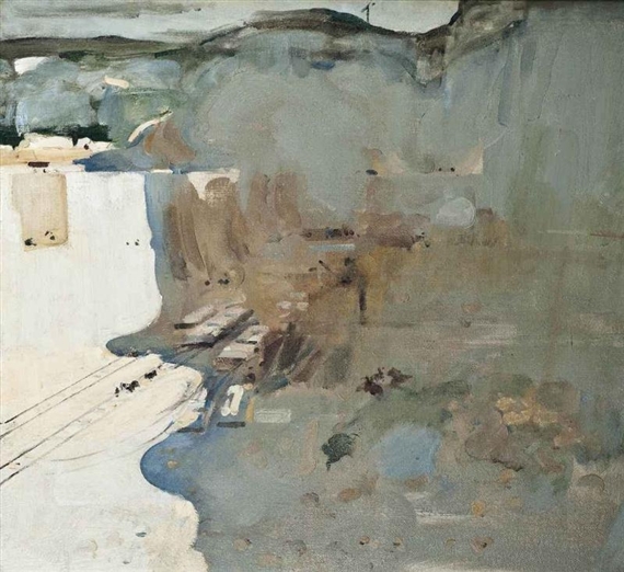 The Chalk Cutting by Arthur Melville