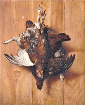 Tompe l'oeil of the day's bag - P. Spicer