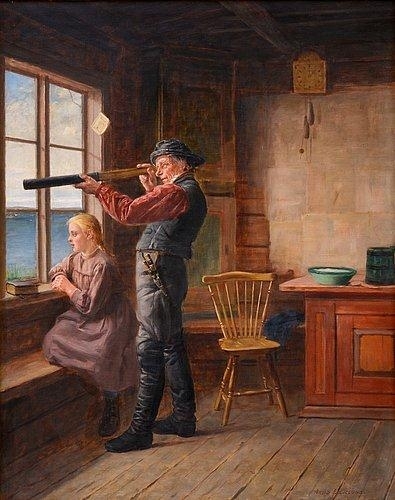 PILOT IN HIS HOUSE by Arvid Liljelund