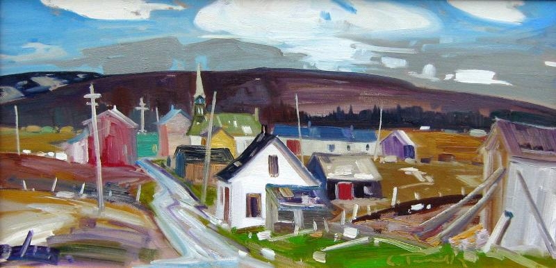 Artwork by Louis Tremblay, Les Bois Francs, Made of Acrylic on canvas