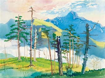 Sea of Cloud in Baxianshan - Ma Pai-Sui