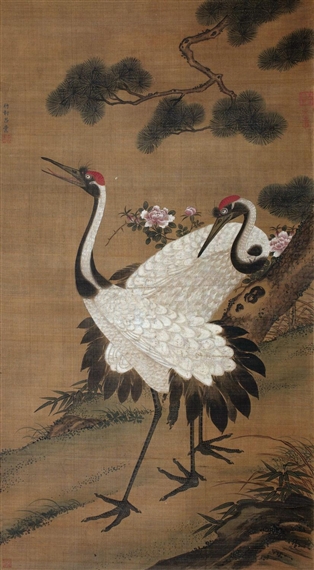 Crane And Pine - Lv Tang