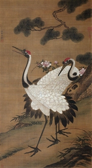 Crane And Pine - Lv Tang