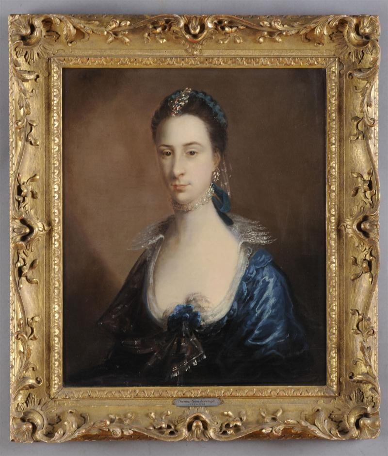 PORTRAIT OF A LADY IN BLUE by Thomas Gainsborough