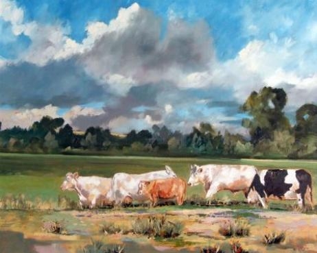 John Rohda | Cattle in a Landscape | MutualArt