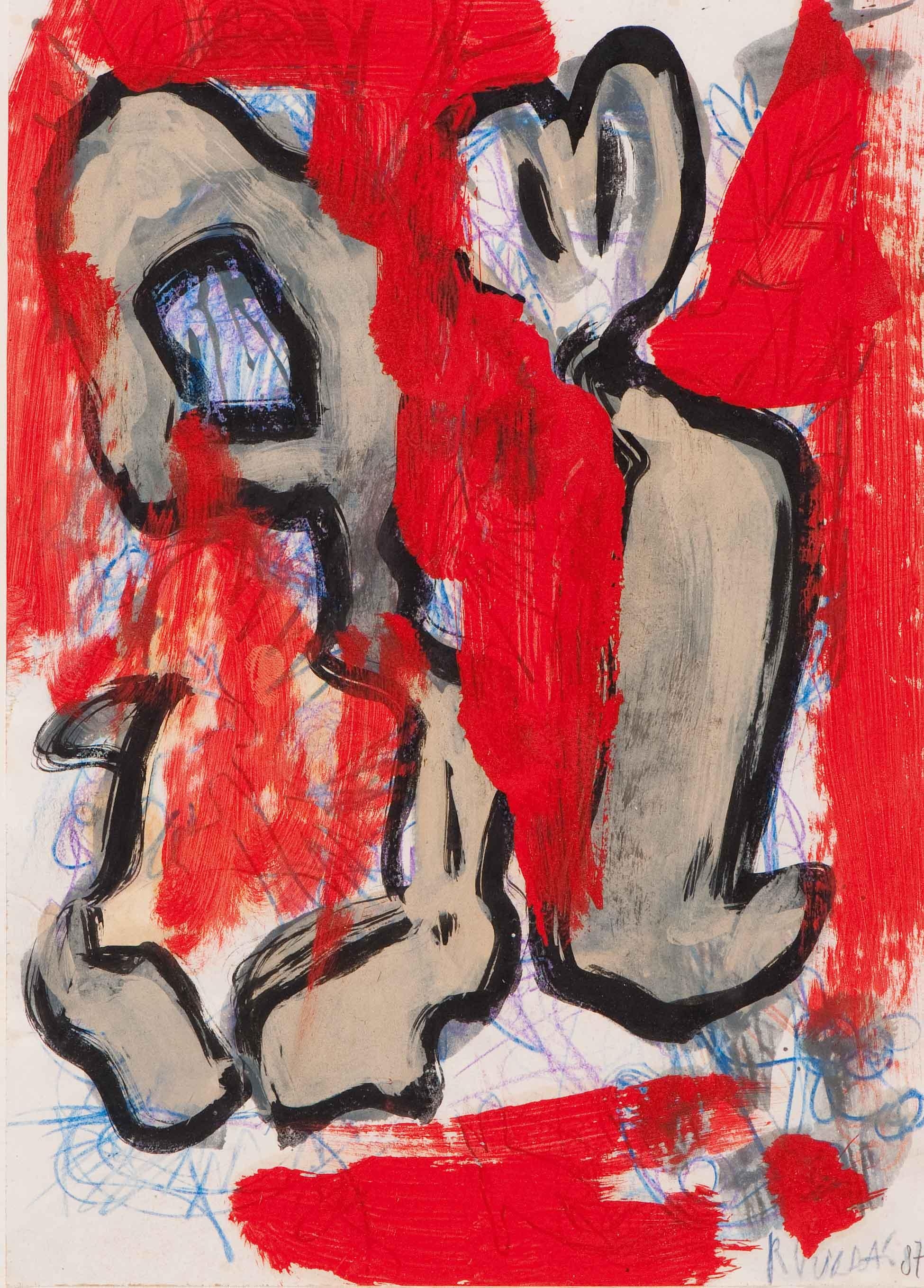 Abstract (red) by Rob Birza, 1987