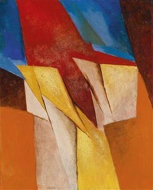 Blue, Red, Yellow by Mario Decleva, 1963