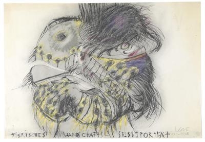 Animal Landscape-Self-portrait by Karl Anton Fleck, 1975-1978