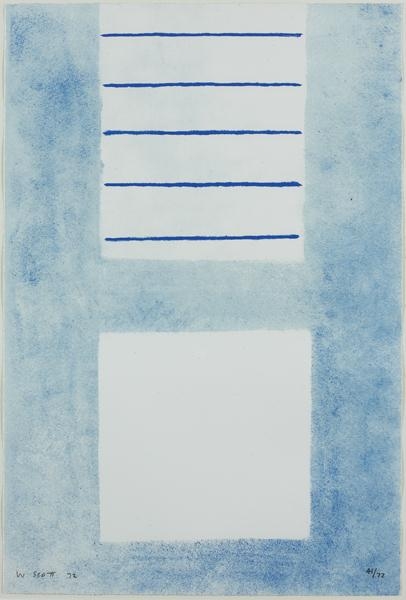 Artwork by William Scott, FIRE ON THE RECTANGLE, Made of screen print