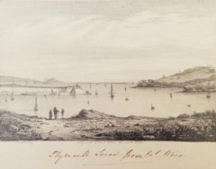 Plymouth Sound from Mount Wise together with a collection of further - H. Worsley