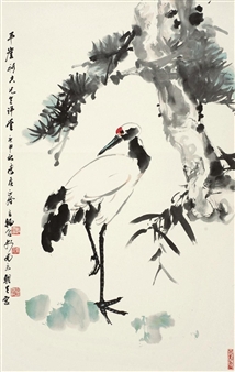 CRANE AND PINE - Zhang Zhenqi