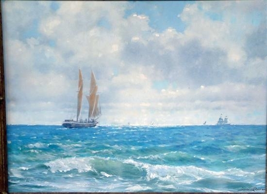 Lionel Rouse | Sailing ships at sea | MutualArt