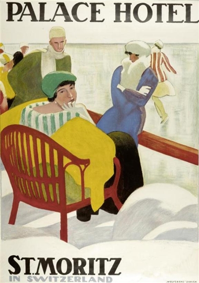 Palace Hotel - St. Moritz by Emil Cardinaux, 1920