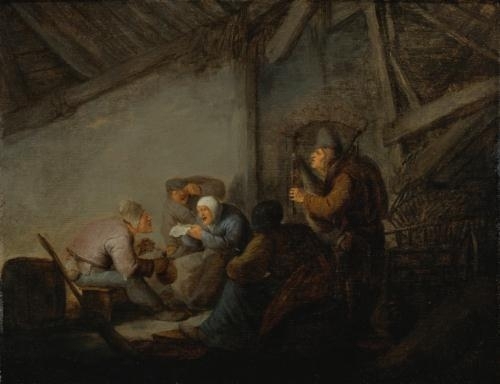 Peasants In A Tavern by Adriaen van Ostade