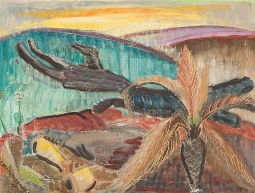 Artwork by Elise Blumann, Gooseberry Hill, Made of Oil on canvas