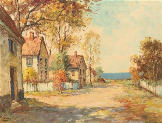 Village Scene by Frances H. McKay