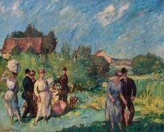 Festliche Gesellschaft im Grünen - Robert Engels