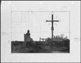 Artwork by Alex Colville, Study for French Cross, Made of ink wash on paper