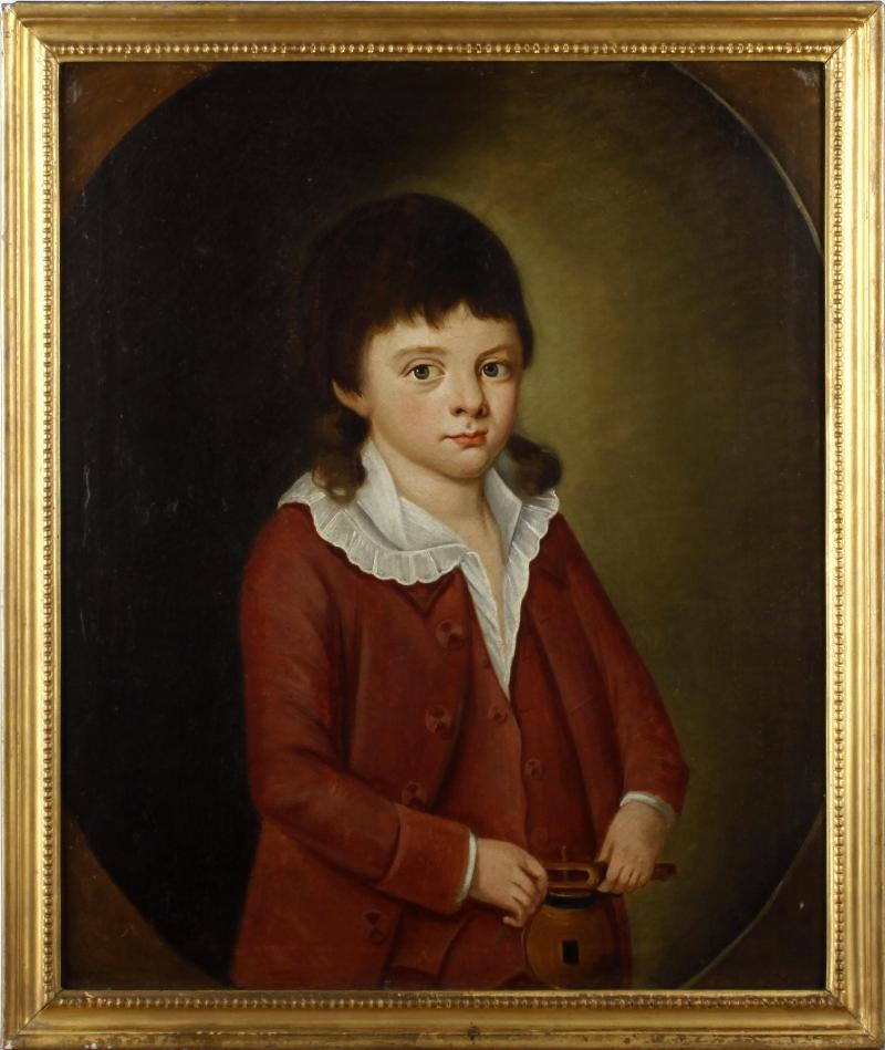 British School, 19th Century Portrait of John Smith as a boy (19th