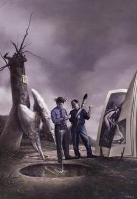 FAREWELL TO THE ANGEL PLAYING WITH WATER by Kuo Wei-Kuo, 2006