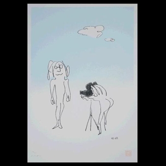 ジョン・レノン 作画 絵画『smaile number five Film』 John Lennon | Smile No. 5 Film | MutualArt