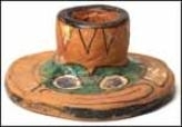 Klee Wyck Ceramic Candlestick - Frog Motif