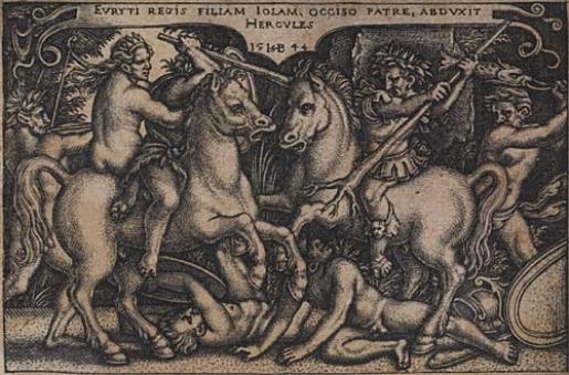 The Labors of Hercules by Hans Sebald Beham, 1542-1548