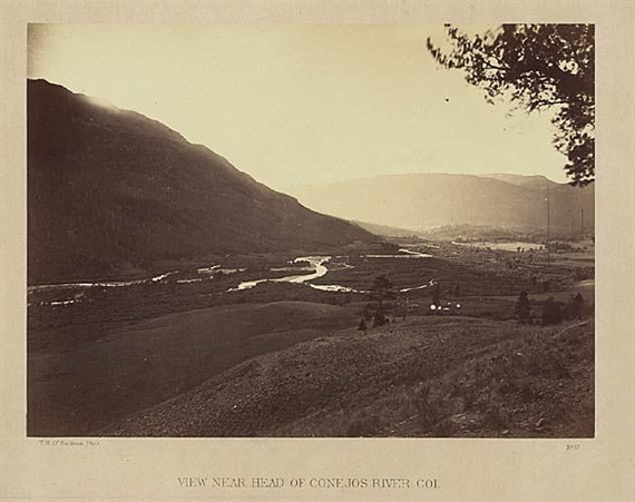 View near the Head of Conejos River by Timothy H. O'Sullivan, 1874