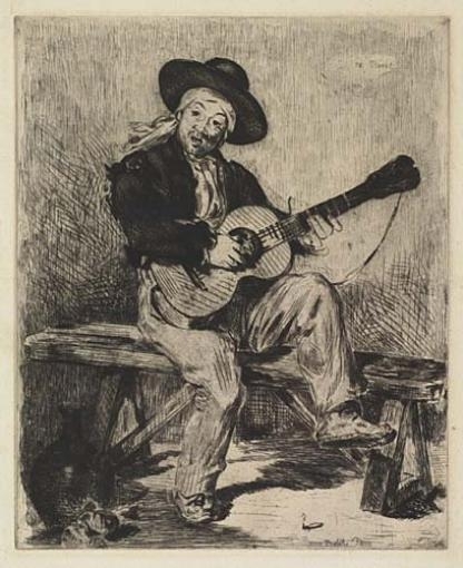 Le Chanteur Espagnol by Édouard Manet, 1861-1862