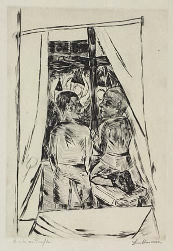 Kinder am Fenster by Max Beckmann, 1922