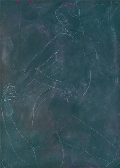 Untitled (Dark Green) by Santiago Cárdenas, 1990