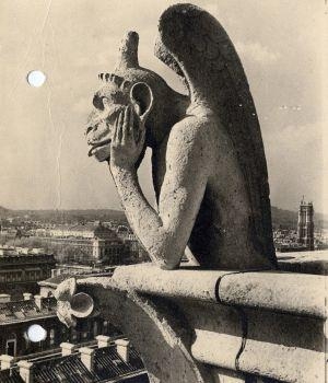 Les Chimères de Notre-Dame (Le Penseur) by Albert Monier, 1950