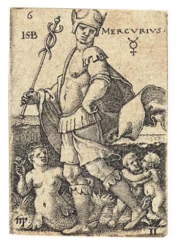 The Seven Planets by Hans Sebald Beham, 1539