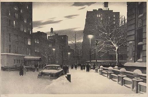 Lower Fifth Avenue by Stow Wengenroth, 1959