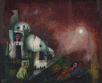 Couple in Landscape - Edward John Stevens Jr.