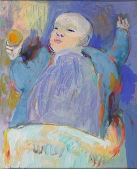 Child Playing - Bernard Arnest