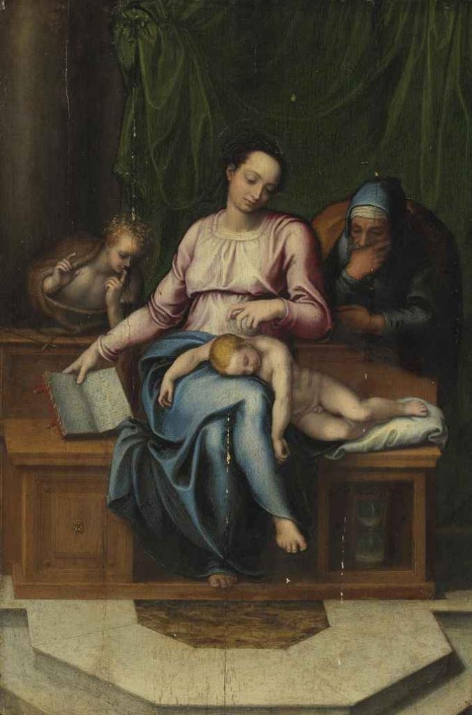 The Holy Family (Il Silenzio) by Marcello Venusti